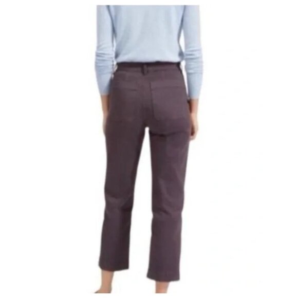 Everlane The Straight Leg Crop Regular Purple Plum Jeans sz 0 - Picture 2 of 6